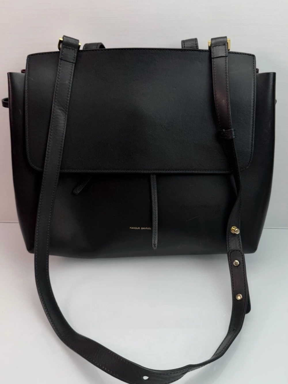 Mansur Gavriel Lady Bag Black Leather